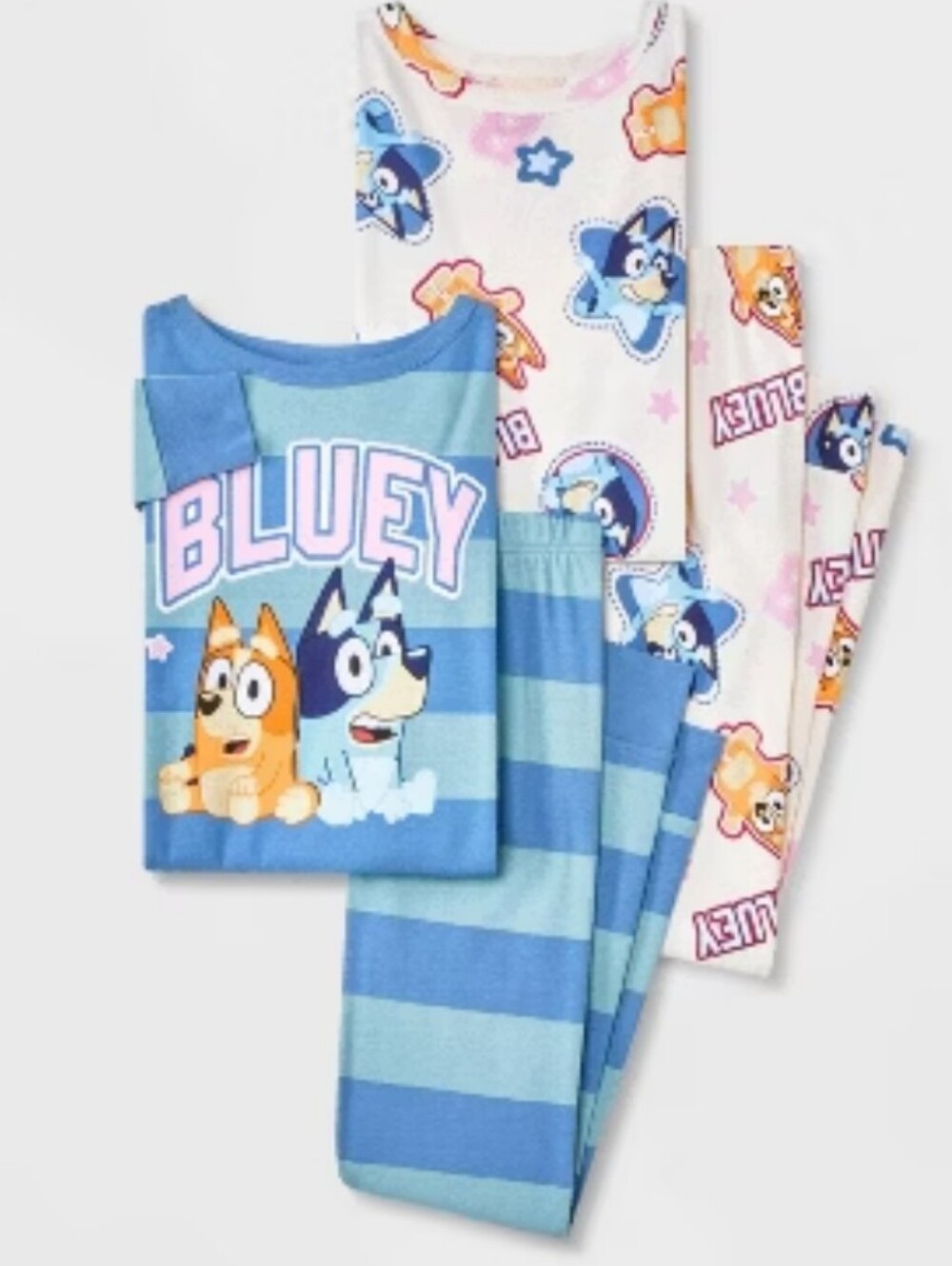 Bluey 4 Piece Pajama Set Size 6